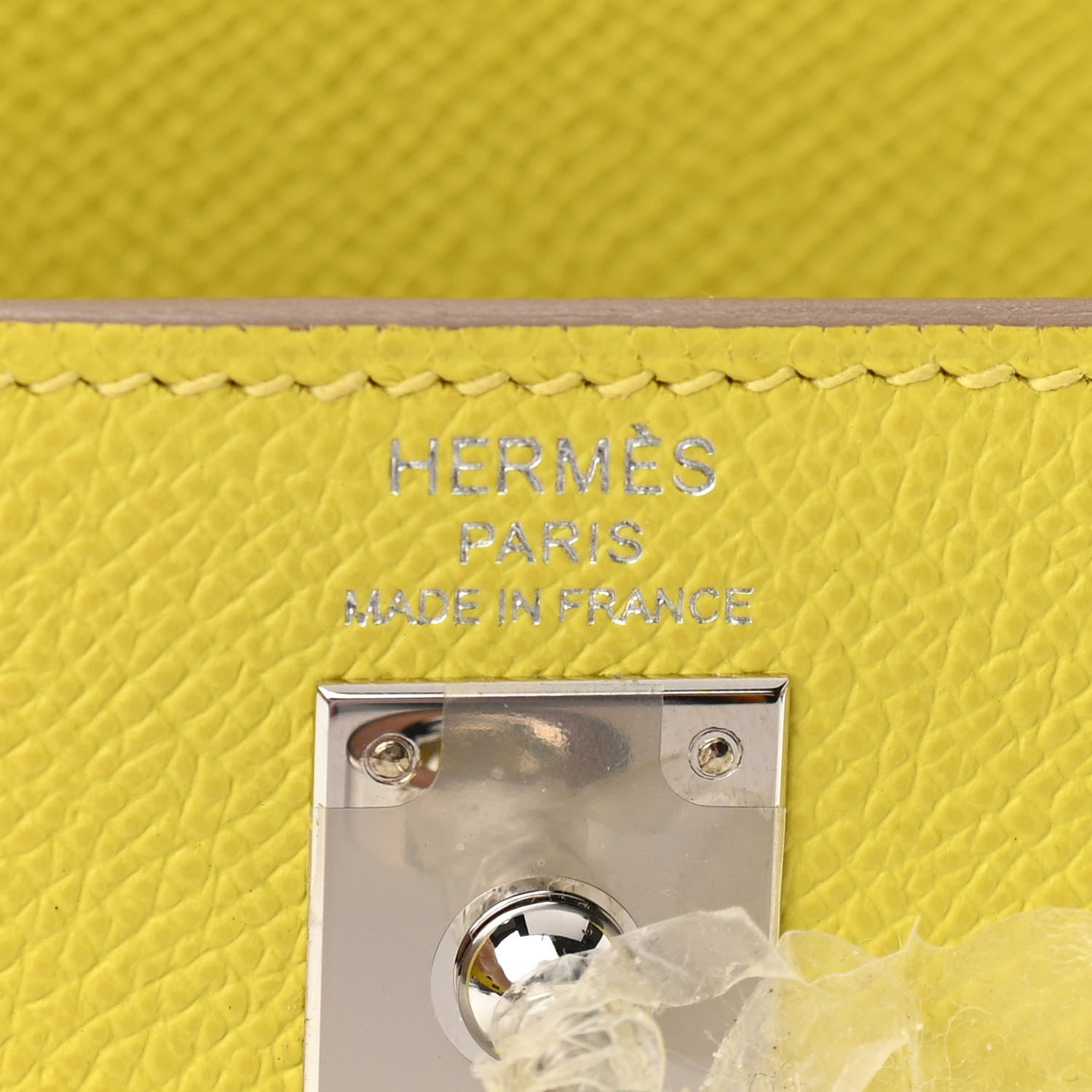 Hermes Epsom Kelly Sellier 25 Lime 6 of 11