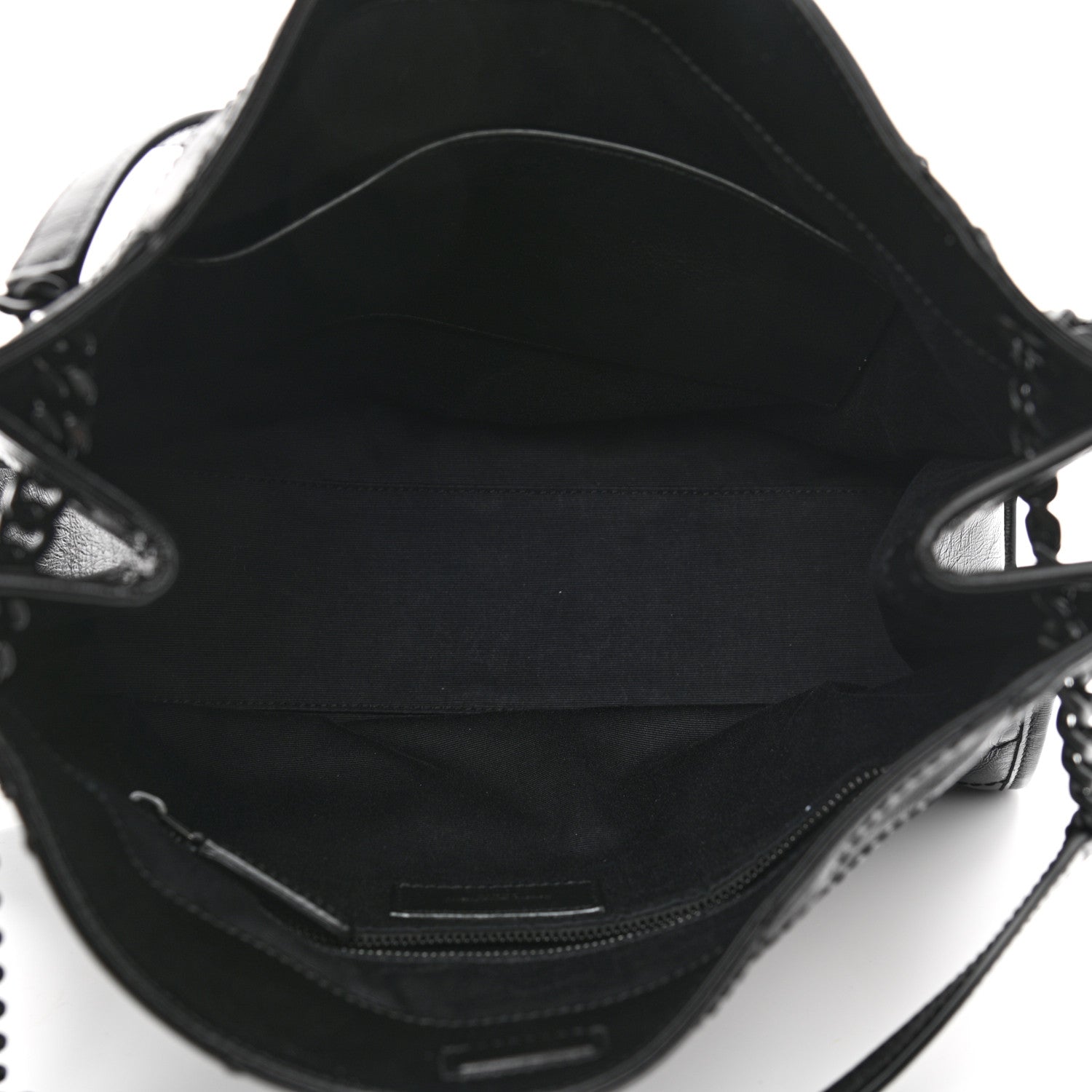 Saint Laurent Crinkled Calfskin Matelasse Monogram Medium Niki Shopper Tote Black 5 of 10