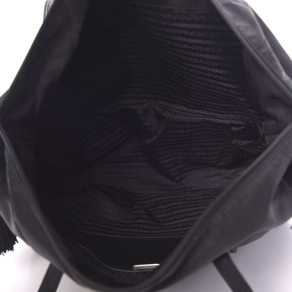 Prada Tessuto Nylon Tassel Duffel Bag Black 5 of 14