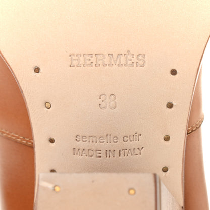 Hermes Calfskin Womens Vegas Ankle Boot 38 Naturel 6 of 8