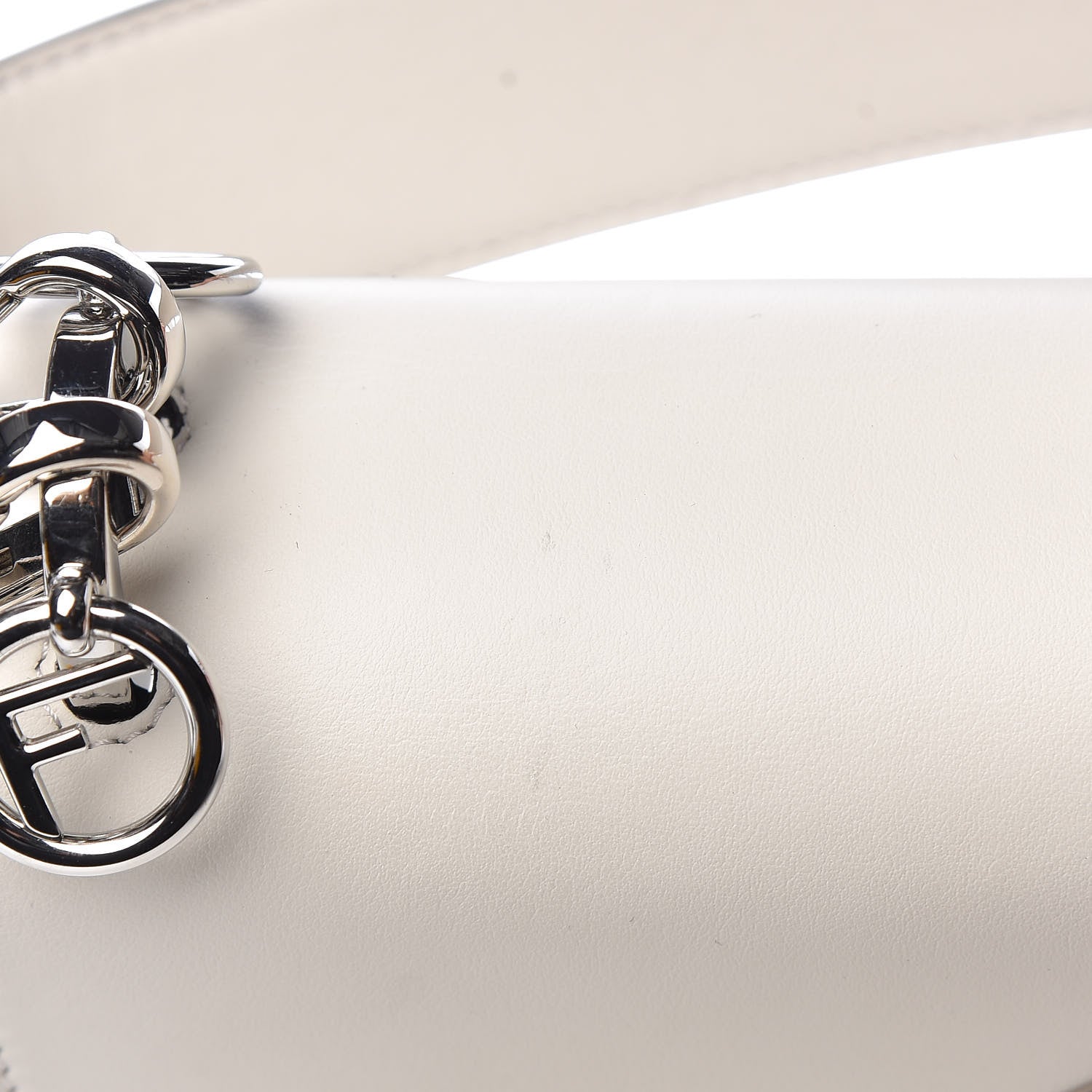 Fendi Vitello Century Opaco F is Fendi Kan I Shoulder Bag White Ice 12 of 12