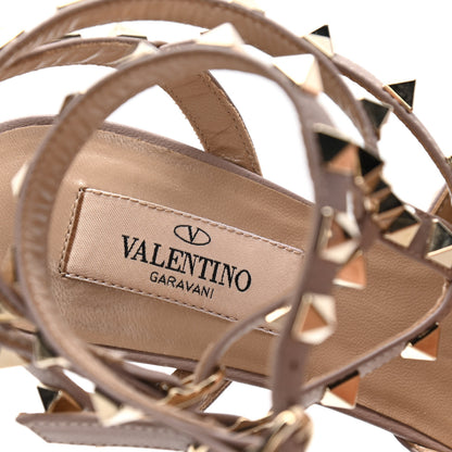 Valentino Garavani Patent Nappa Rockstud Ankle Strap 65mm Pumps 35 Mandarin Sorbet Poudre 9 of 10