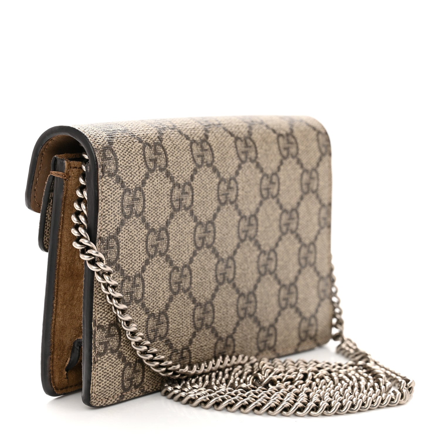 Gucci GG Supreme Monogram Super Mini Dionysus Shoulder Bag Taupe 3 of 14