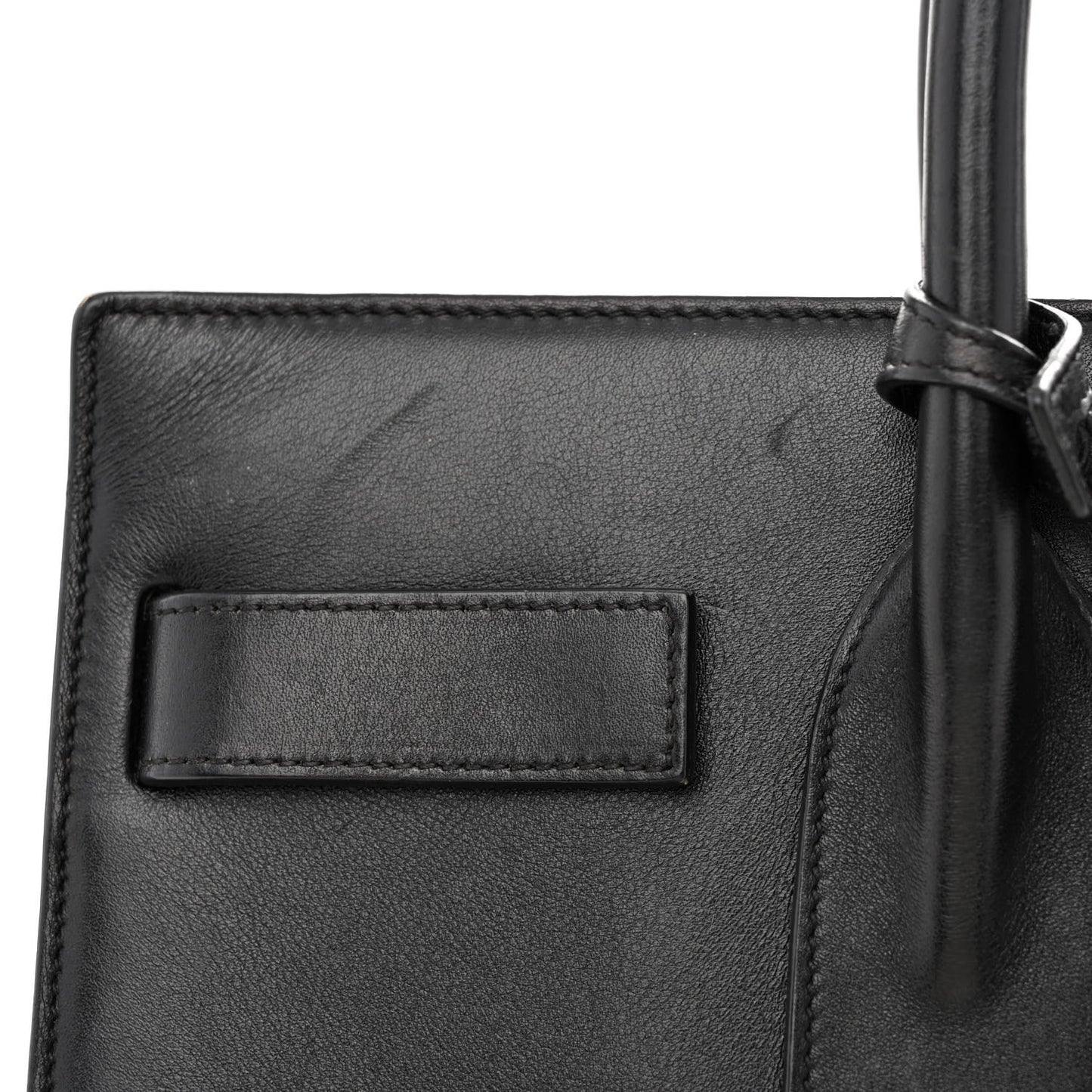 Smooth Calfskin Small Sac De Jour Black
