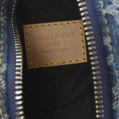 Louis Vuitton Denim Shearling Ski Vivienne Backpack Washed Jeans 6 of 9