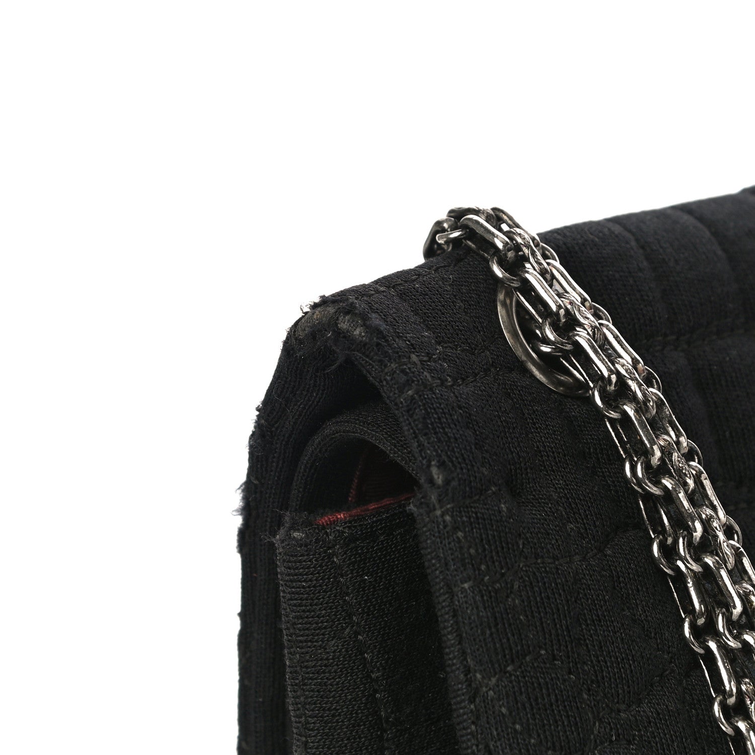 Chanel Jersey Coco's Croc 2.55 Reissue 226 Flap Black 13 of 15