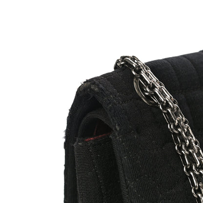 Chanel Jersey Coco's Croc 2.55 Reissue 226 Flap Black 13 of 15