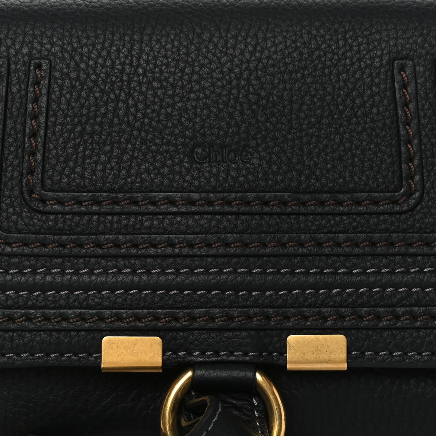 Calfskin Marcie Convertible Belt Bag Black