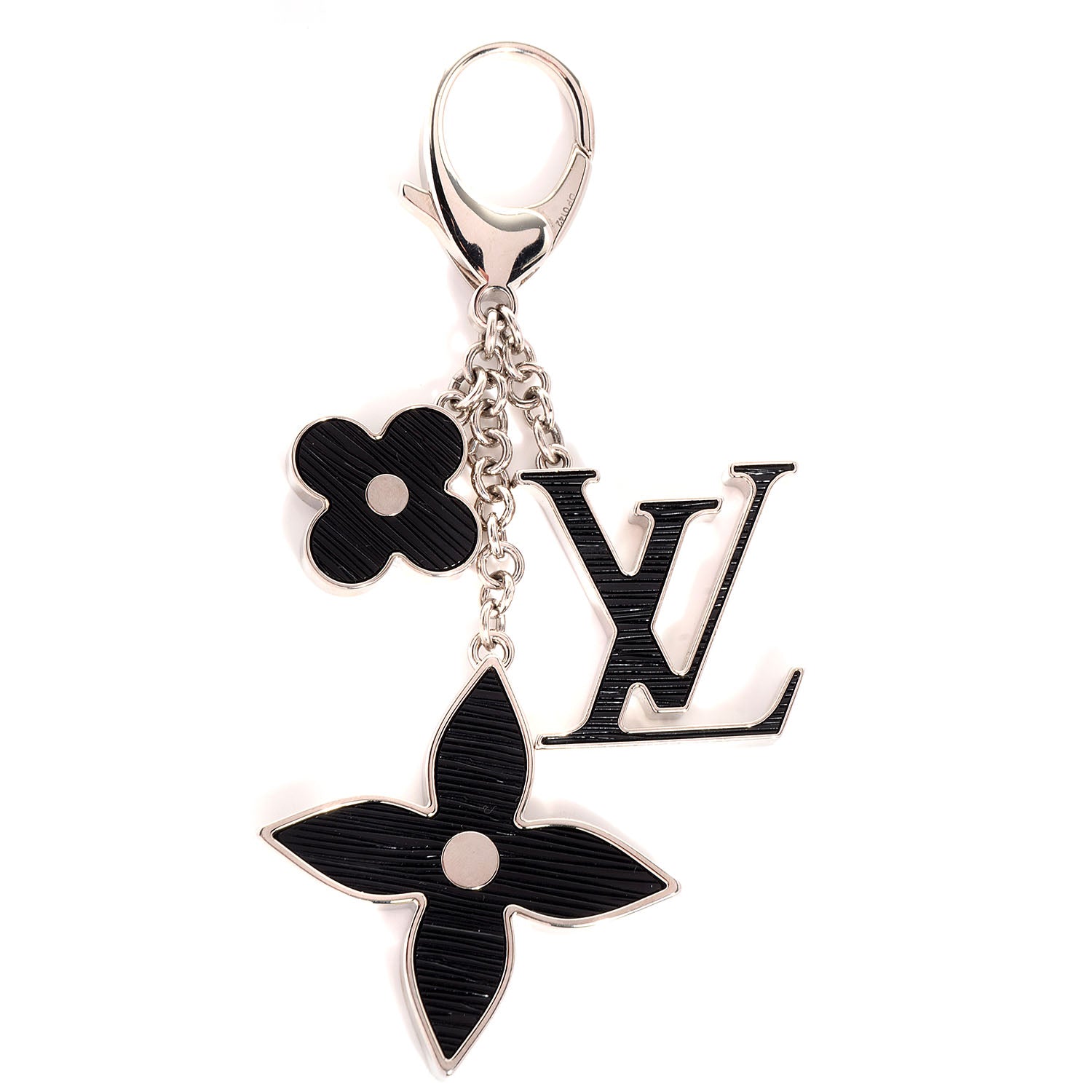 Louis Vuitton Electric Epi Fleur d'Epi Bag Charm Black 1 of 5