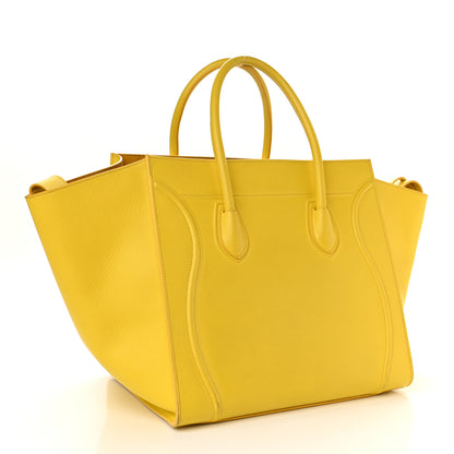 Celine Grained Calfskin Medium Phantom Luggage Yellow 3 of 16