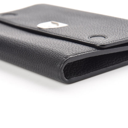 Christian Dior Grained Calfskin Diorever Wallet On Chain Black 6 of 9