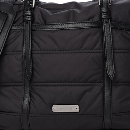 Burberry Nylon House Check Quilted Abbey Diaper Bag Black 7 of 9