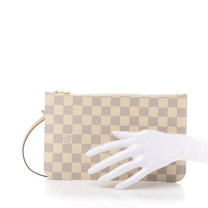 Louis Vuitton Damier Azur Neverfull MM GM Pochette 2 of 7