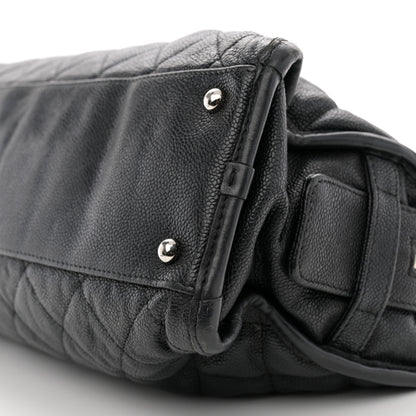 Chanel Caviar Quilted French Riviera Tote Black 10 of 20