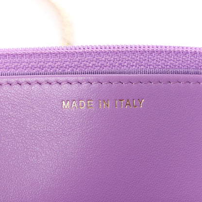 Chanel Caviar Quilted Boy Wallet On Chain WOC Purple 7 of 12