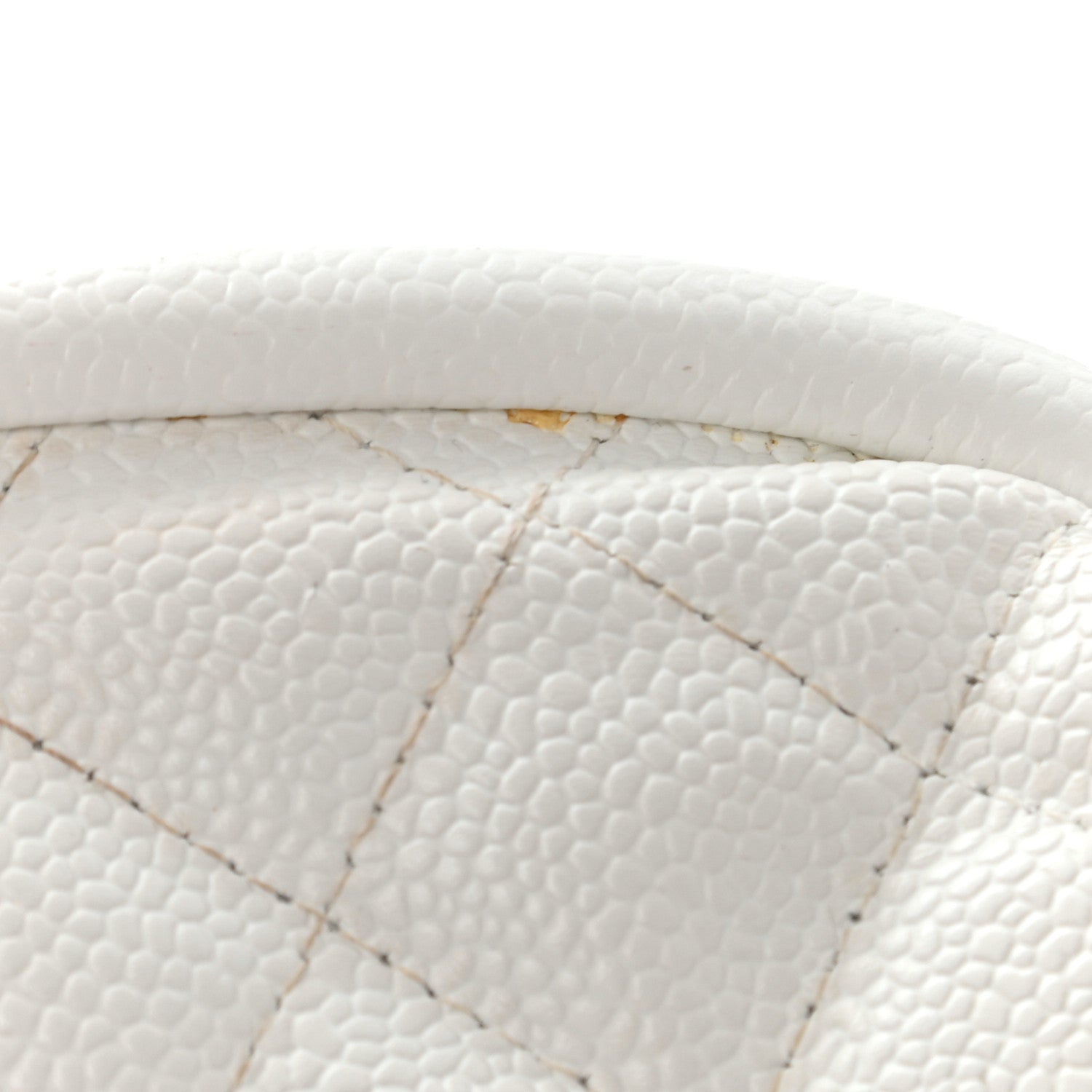 Chanel Caviar Quilted Timeless Clutch White 9 of 16