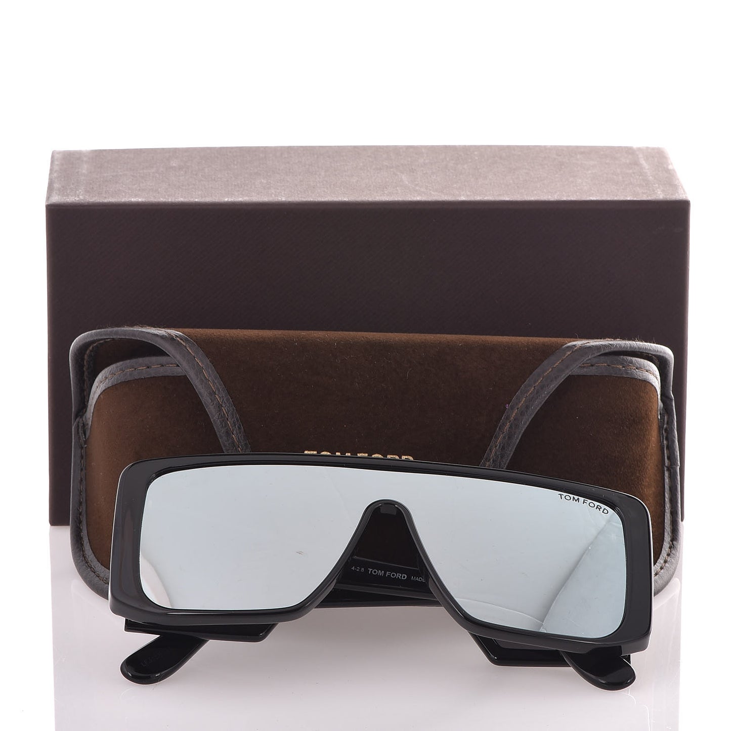 Square Atticus Sunglasses TF710 Black Smoke