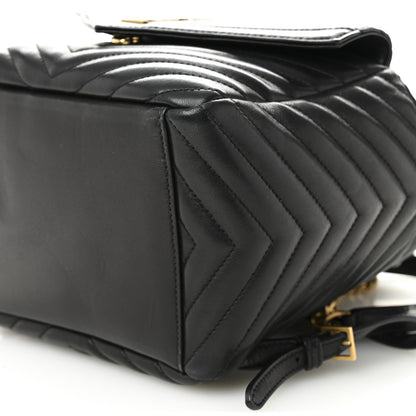 Saint Laurent Lambskin Matelasse Monogram Joe Backpack Black 9 of 9