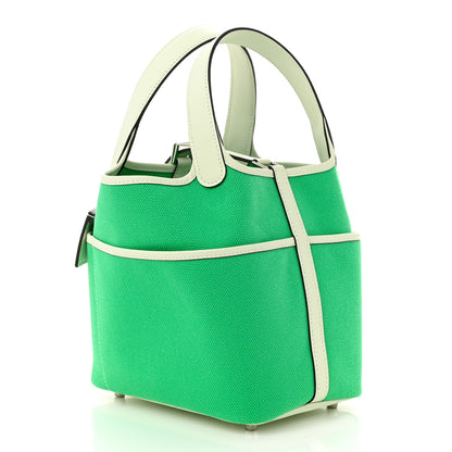 Hermes Toile Goeland Swift Cargo Picotin Lock 18 Vert Fizz Vert Comics 3 of 11