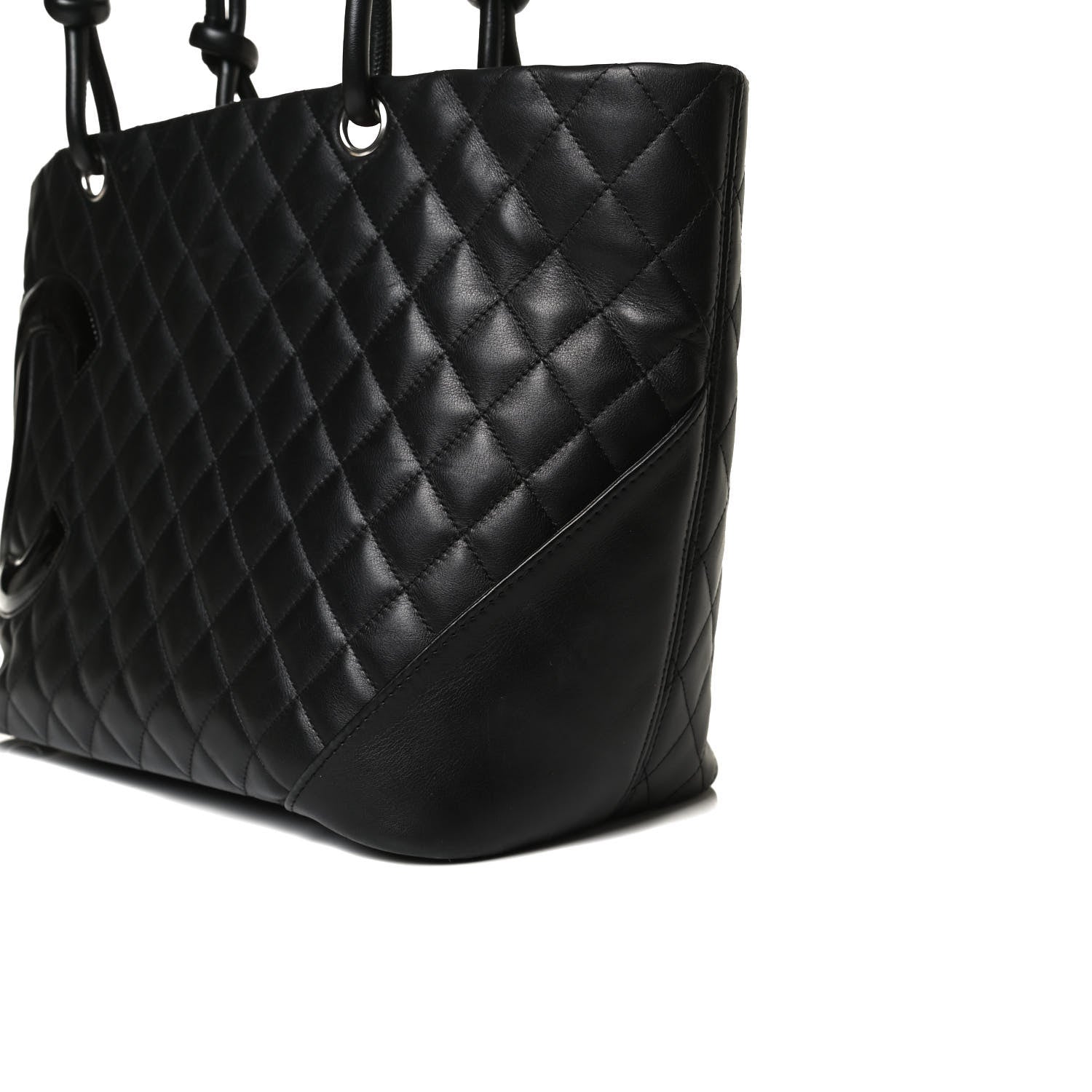 Chanel Calfskin Quilted Large Cambon Tote Black 15 of 19