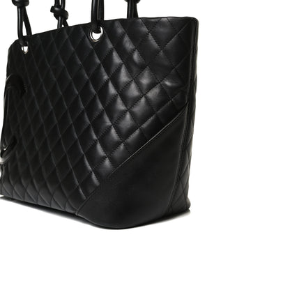 Chanel Calfskin Quilted Large Cambon Tote Black 15 of 19