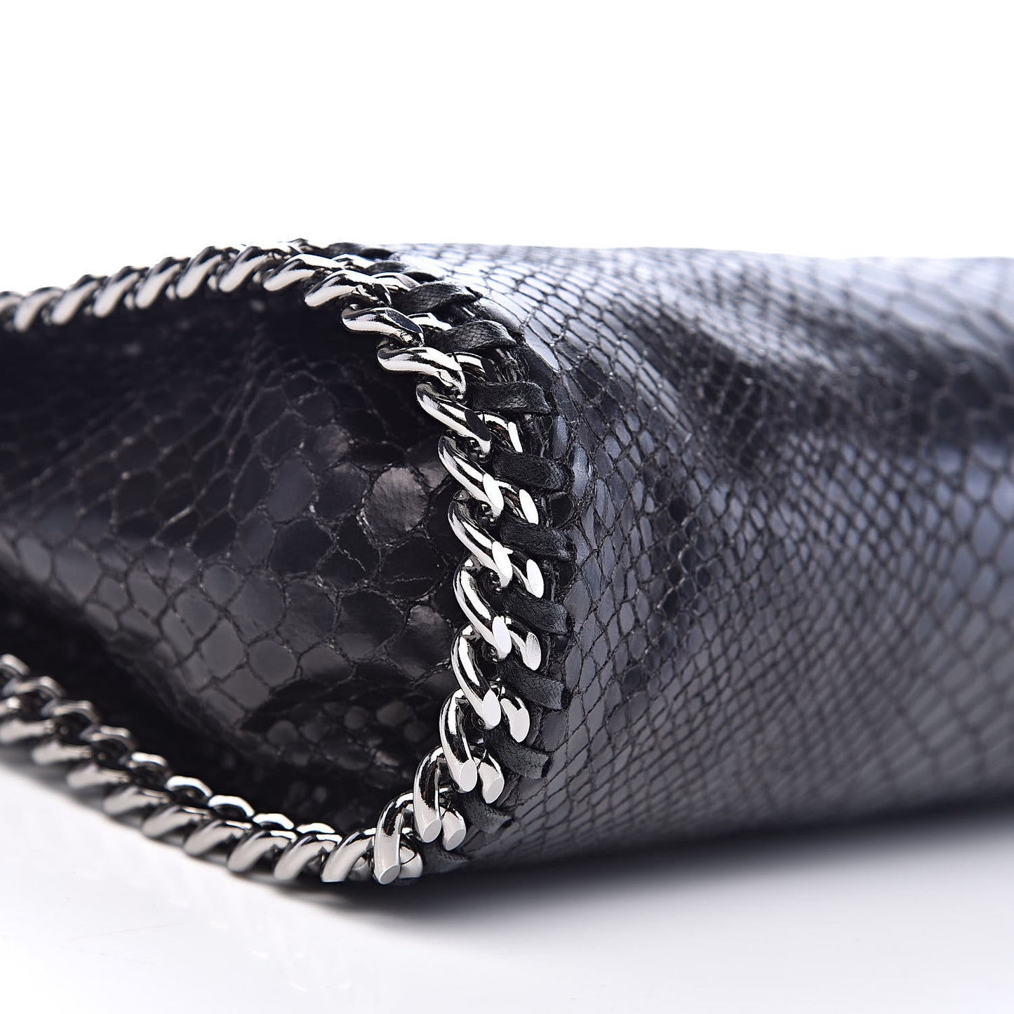 Eco Python Mini Falabella Tote Black