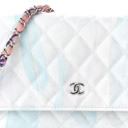 Chanel Canvas Quilted Jungle Jeans Wallet on Chain WOC Multicolor 11 of 12