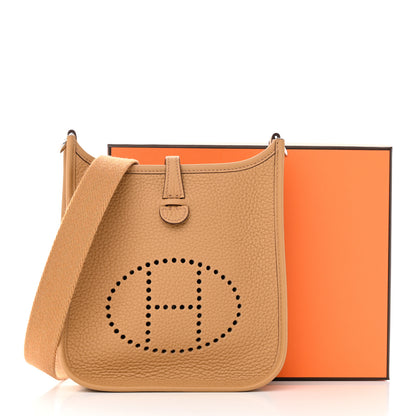 Hermes Taurillon Clemence Evelyne TPM Biscuit 11 of 11