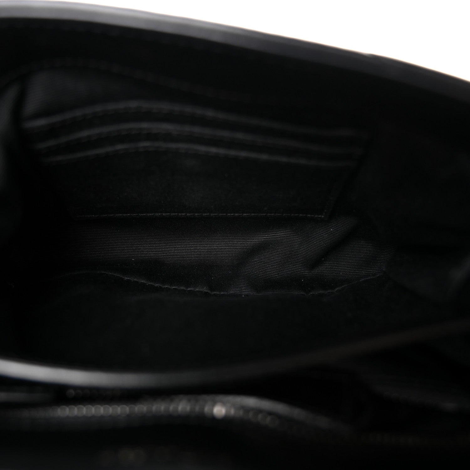 Saint Laurent Calfskin Y Quilted Monogram Monochrome Toy Loulou Crossbody Bag Black 5 of 10