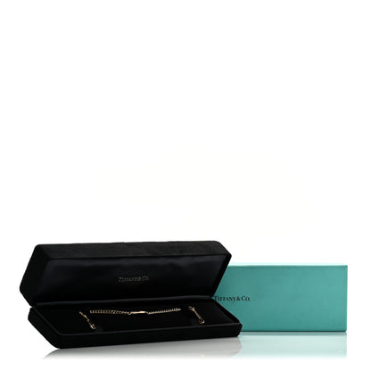 Tiffany 18K Rose Gold Diamond Return To Tiffany Oval ID Bracelet 5 of 5