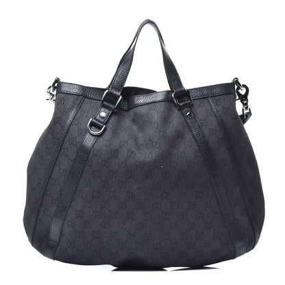 Gucci Monogram Medium Abbey Convertible Tote Black 1 of 8