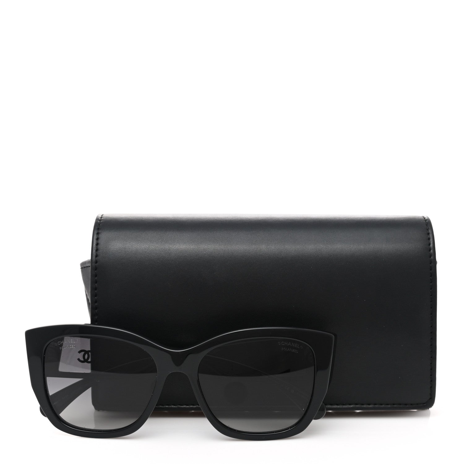 Chanel Acetate Butterfly Signature CC Sunglasses 5429 Black 7 of 7