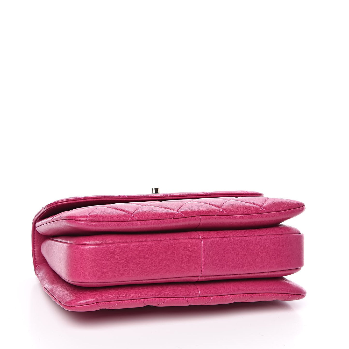 Lambskin Quilted Small Trendy CC Flap Dual Handle Bag Pink