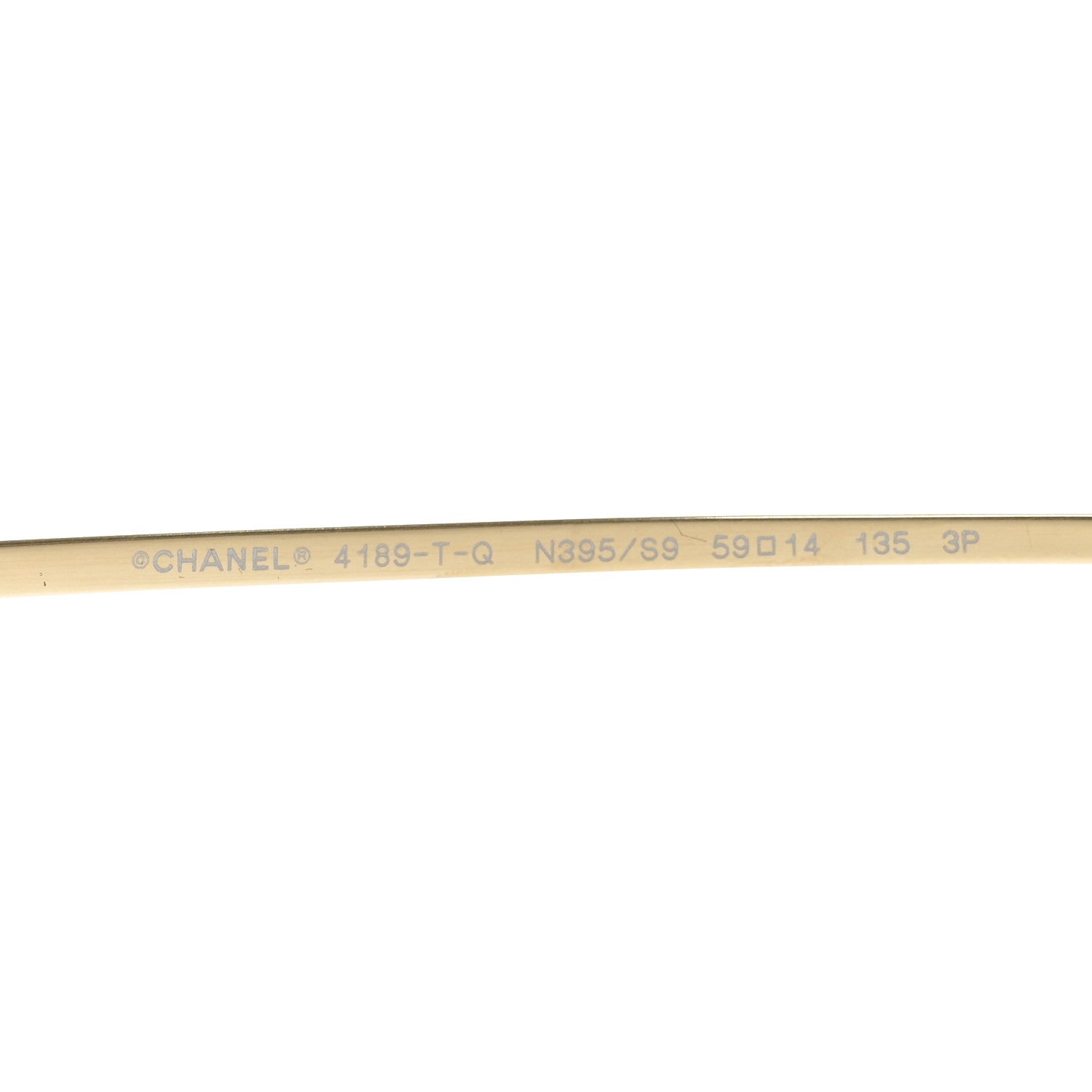 Chanel Aviator CC Sunglasses 4189-T-Q Gold 5 of 6