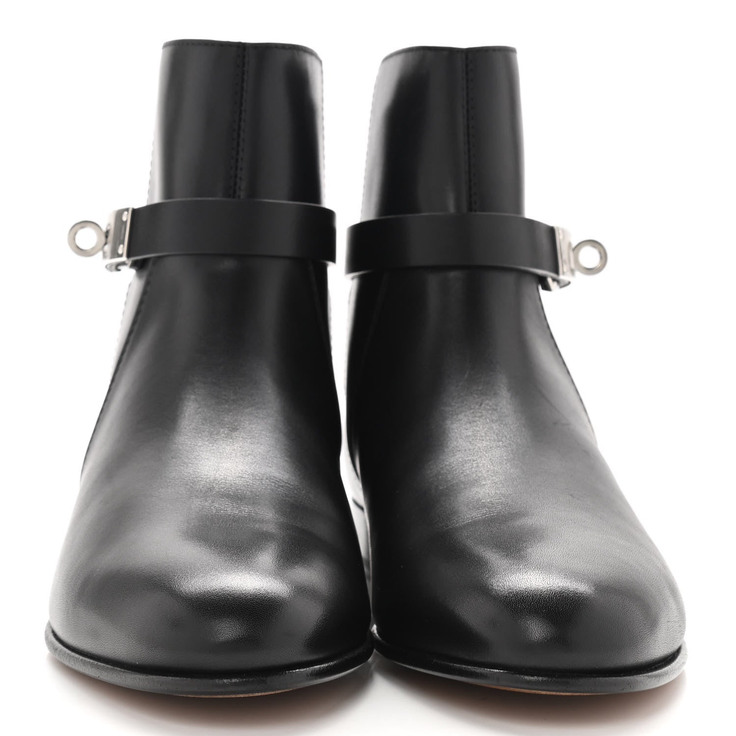 Hermes Calfskin Neo Low Boots 37.5 Black 2 of 8