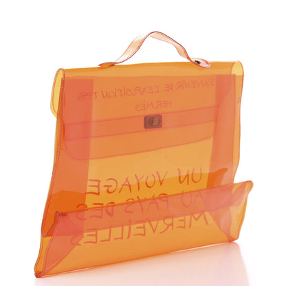 Hermes Vinyl Souvenir De L'Exposition Kelly Orange 2 of 12