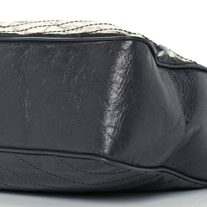 Saint Laurent Crinkled Calfskin Matelasse Monogram Large Niki Shopping Tote Bag Grey 10 of 10
