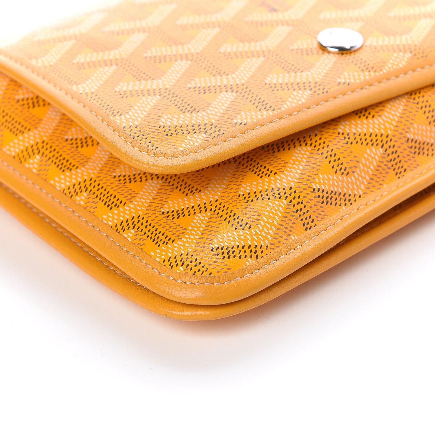 Goyard Goyardine Plumet Wallet Clutch Yellow 10 of 11