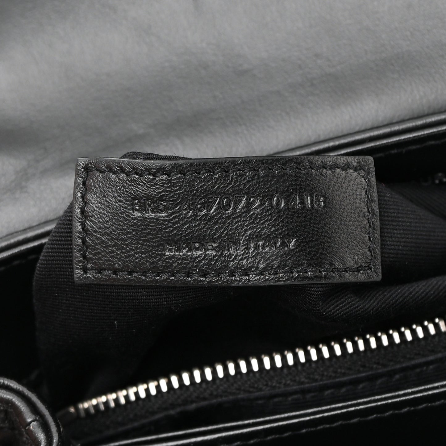 Calfskin Y Quilted Monogram Toy Loulou Crossbody Bag Black