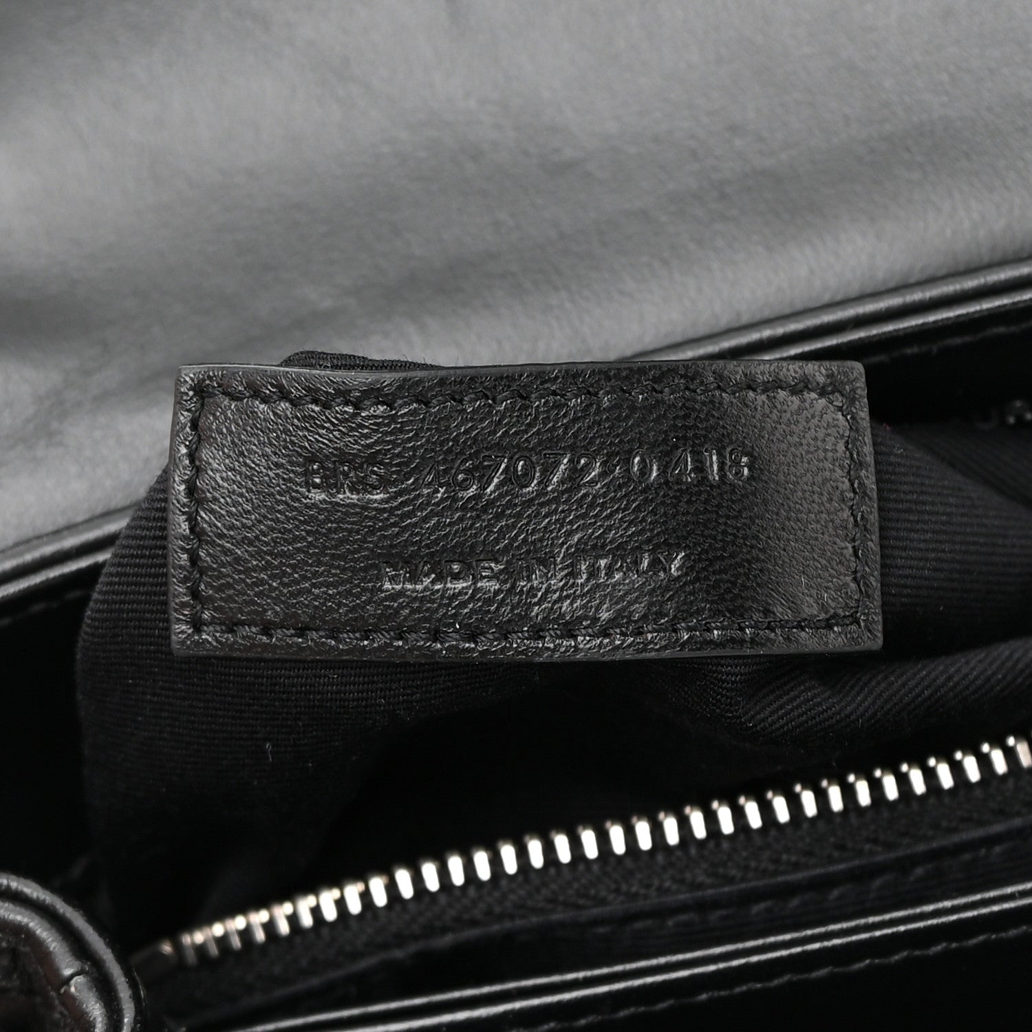 Saint Laurent Calfskin Y Quilted Monogram Toy Loulou Crossbody Bag Black 7 of 13