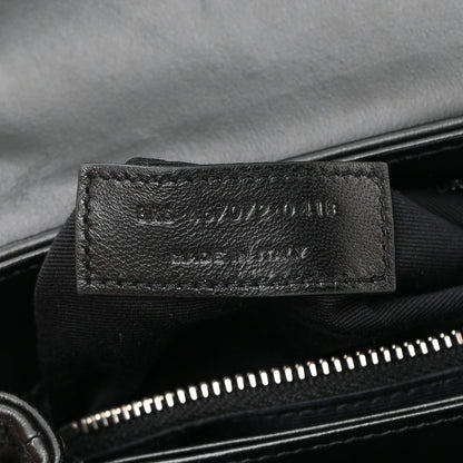 Saint Laurent Calfskin Y Quilted Monogram Toy Loulou Crossbody Bag Black 7 of 13