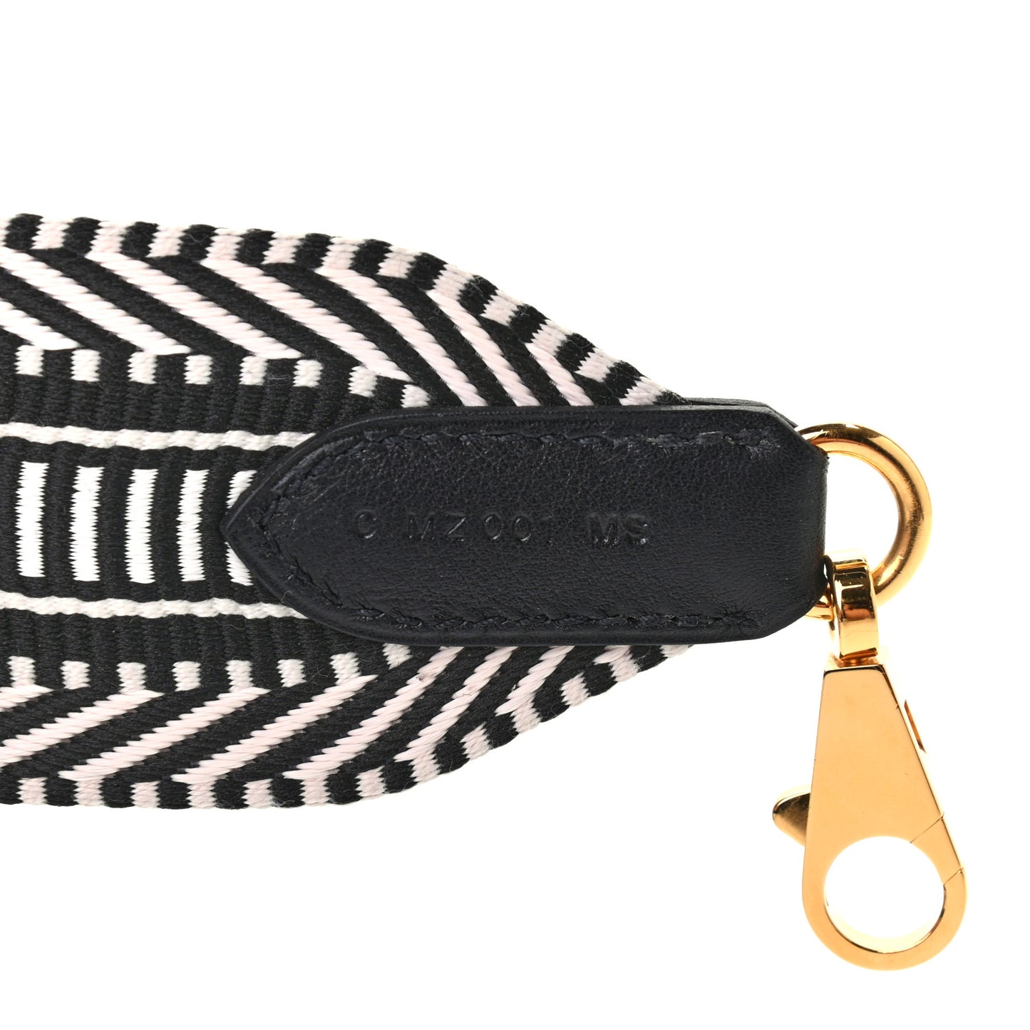 Toile Swift 50mm Sangle Cavale Shoulder Strap Black Ecru