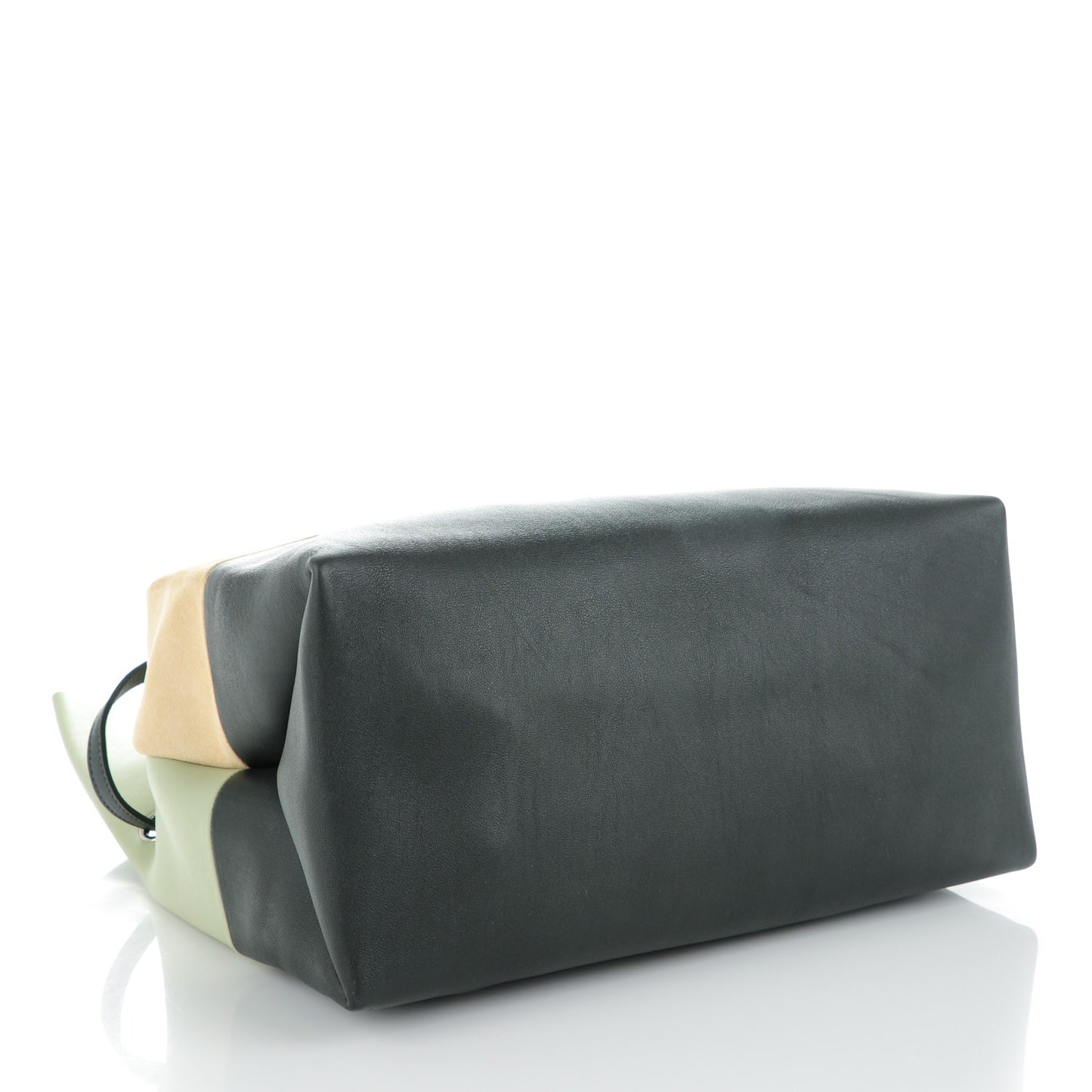 Calfskin Suede All Soft Shoulder Bag Pistachio