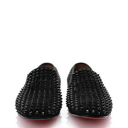 Christian Louboutin Veau Velours Spikes Mens Dandelion Flat Loafers 43.5 Black 3 of 8