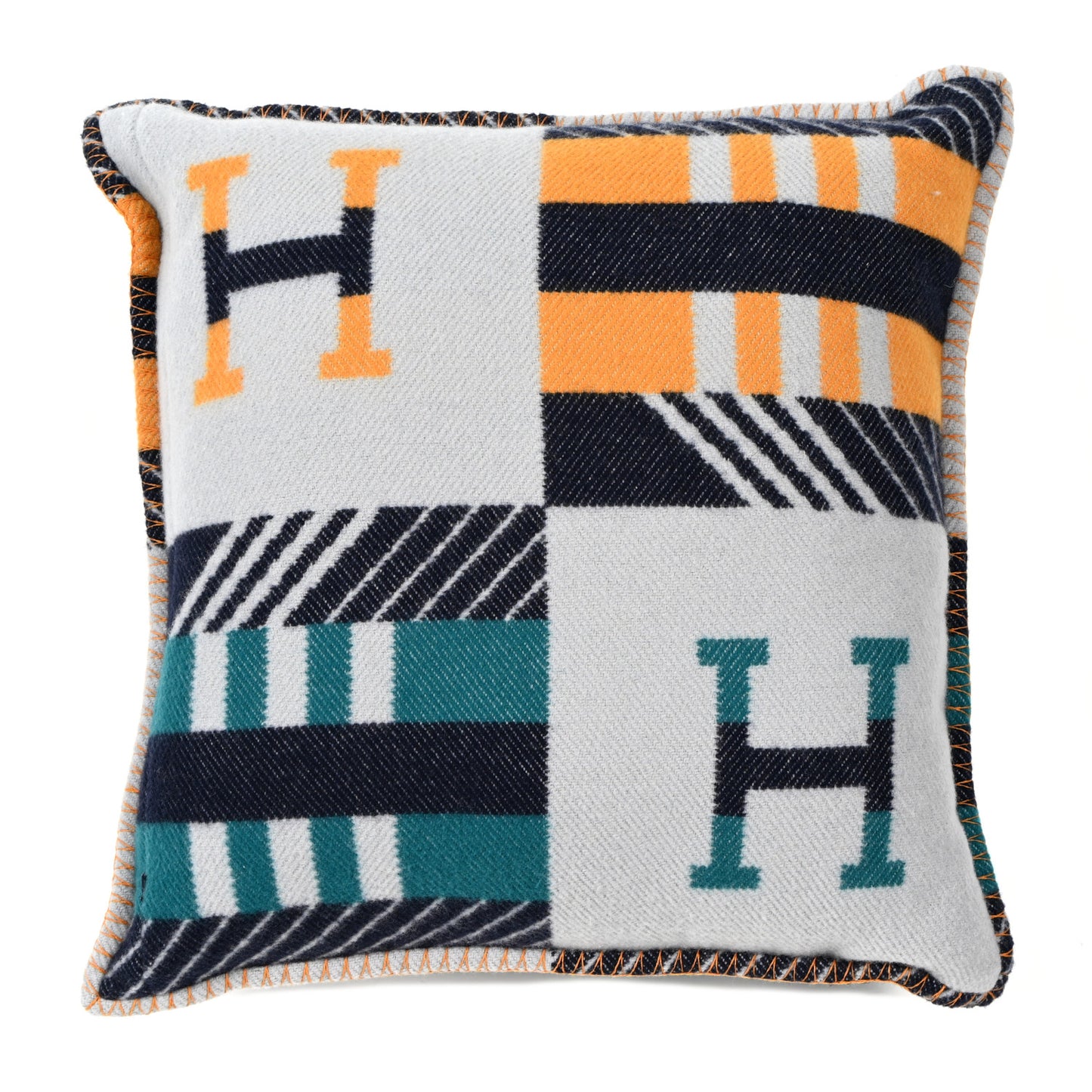 Wool Cashmere Avalon Jump'H Pillow PM Acier Encre