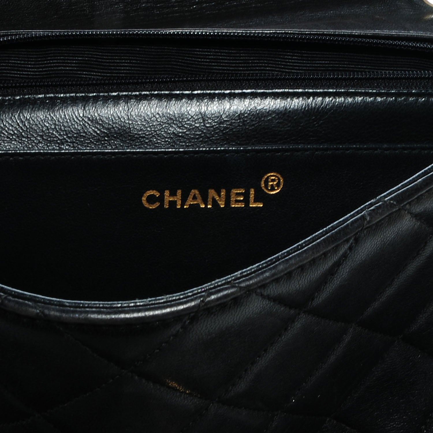 Chanel Lambskin Jumbo Flap Black 6 of 9