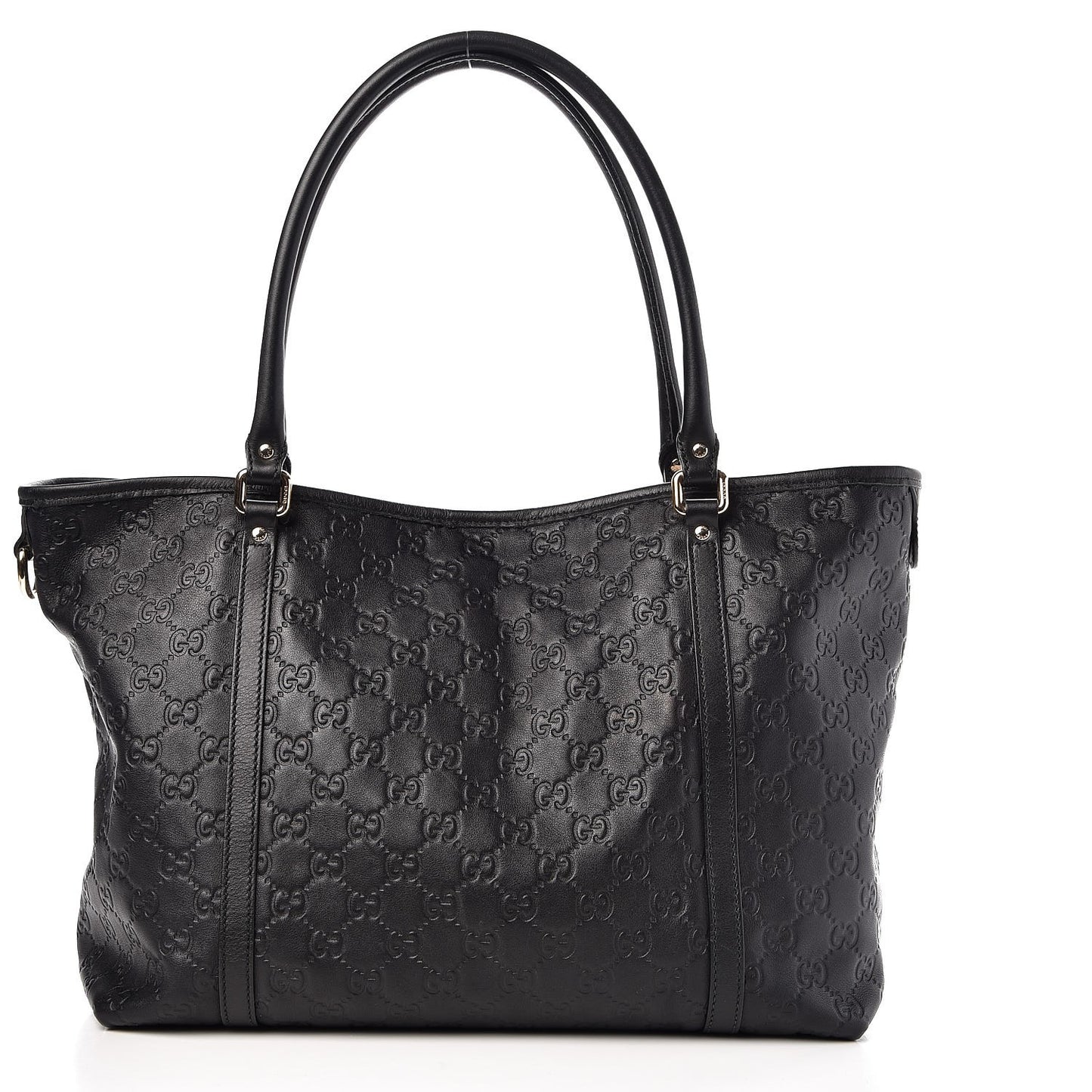 Guccissima Vitello Tender Medium Joy Tote Black