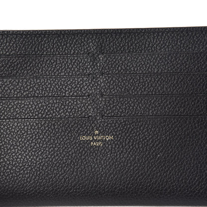 Louis Vuitton Calfskin Felicie Chain Wallet Card Holder Insert Black 6 of 6