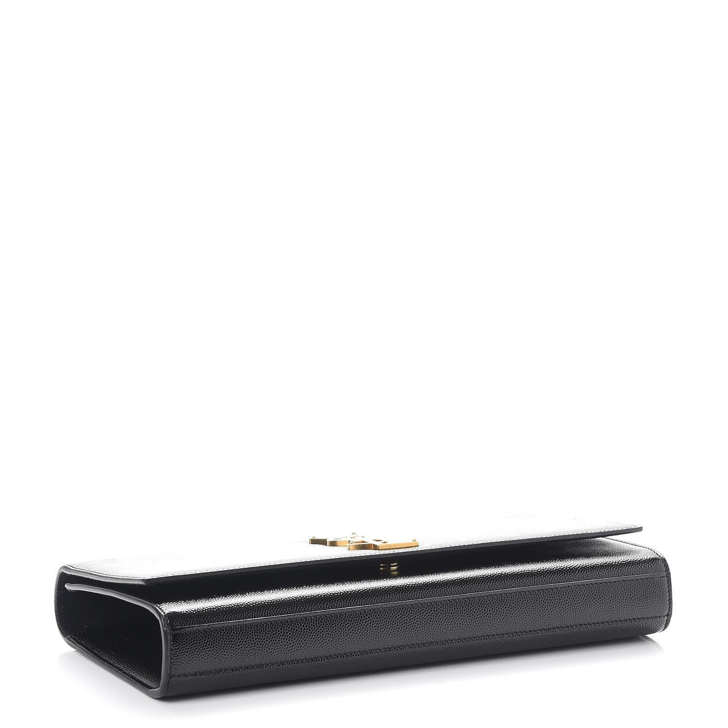 Saint Laurent Patent Grain de Poudre Classic Monogram Cassandre Clutch Black 4 of 8