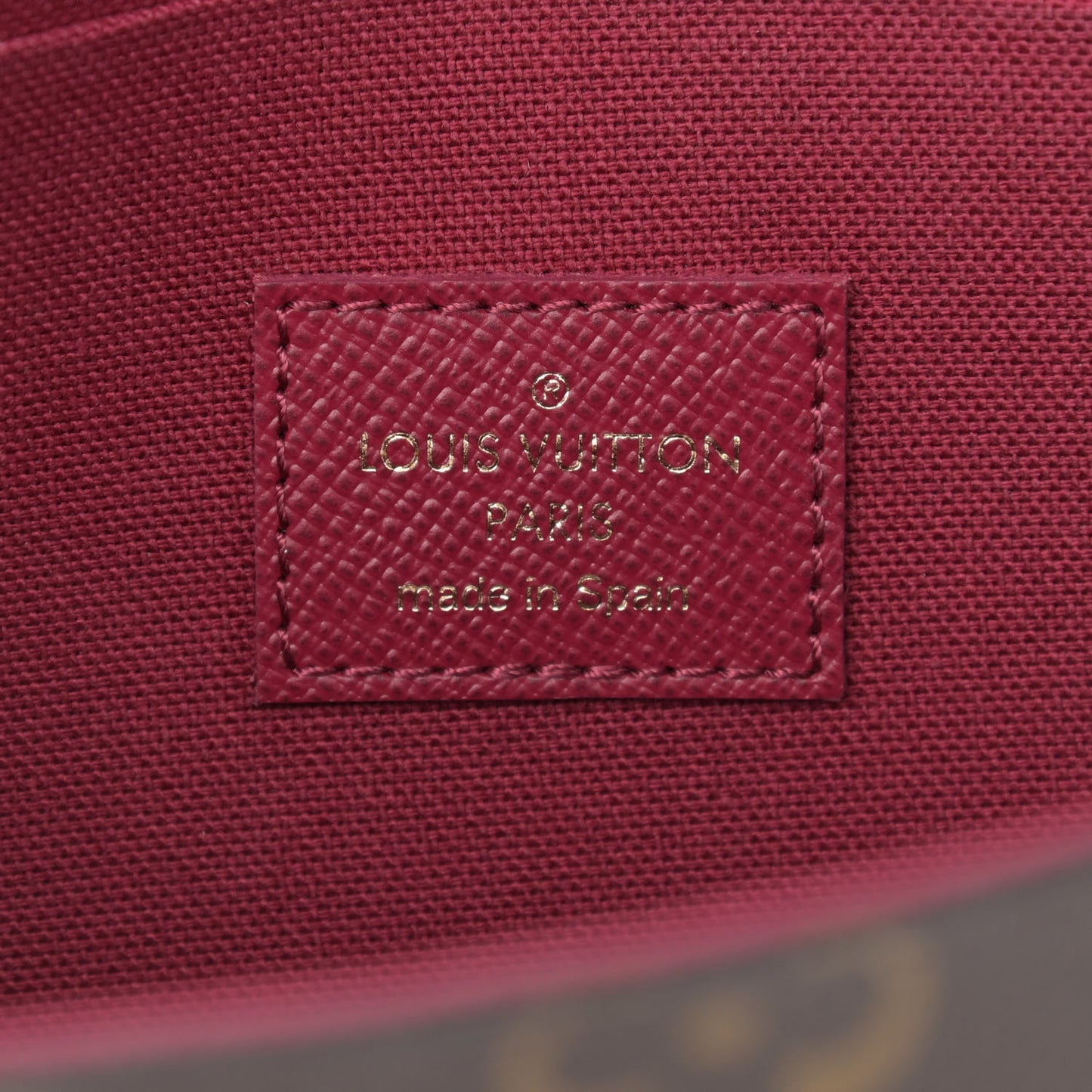Monogram Pochette Felicie Chain Wallet Fuchsia